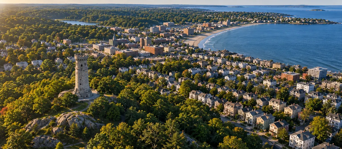 Aerial view of Lynn, MA