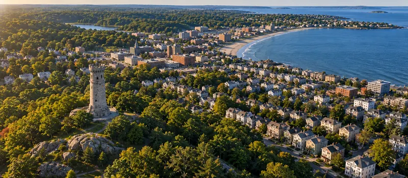 Aerial view of Lynn, MA