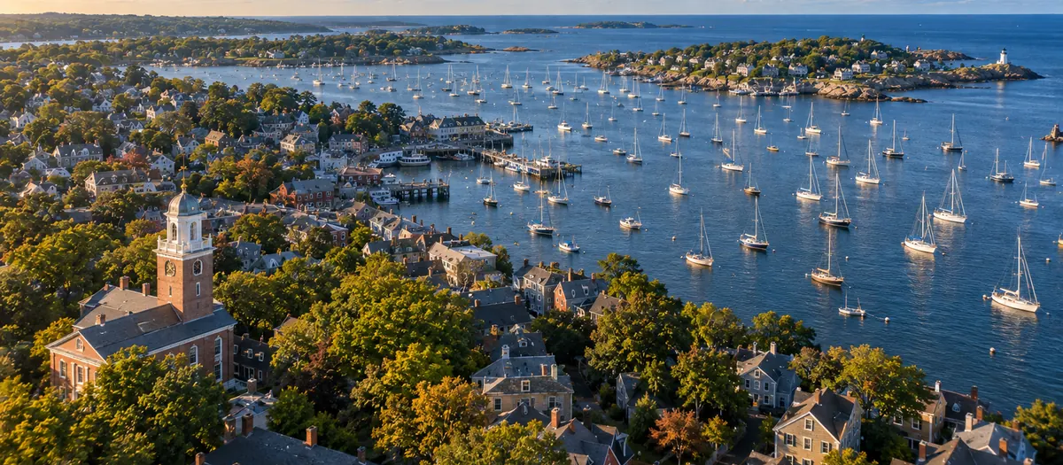 Aerial view of Marblehead, MA