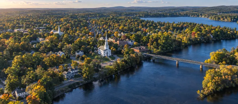 Aerial view of Merrimac, MA