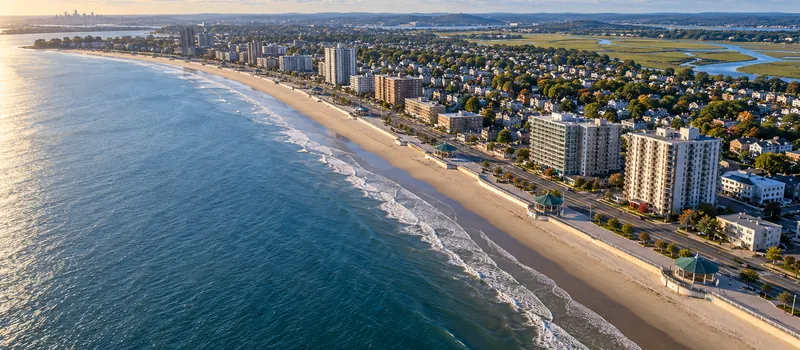 Aerial view of Revere, MA
