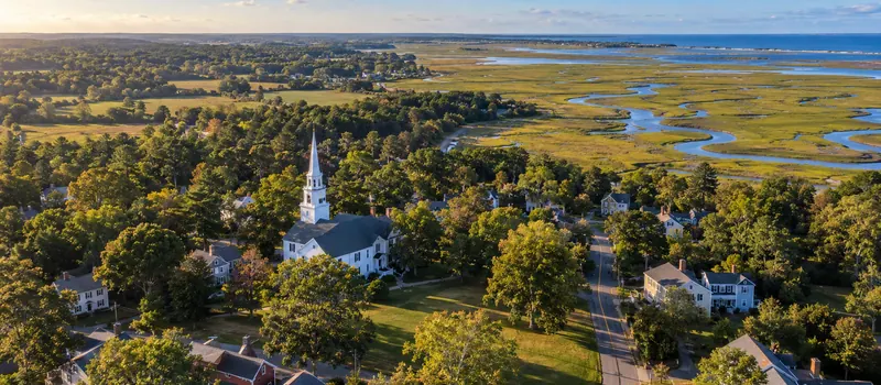 Aerial view of Rowley, MA