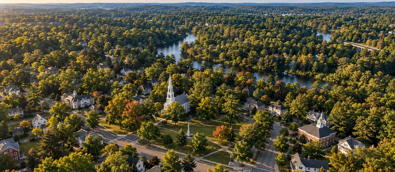Aerial view of Tewksbury, MA
