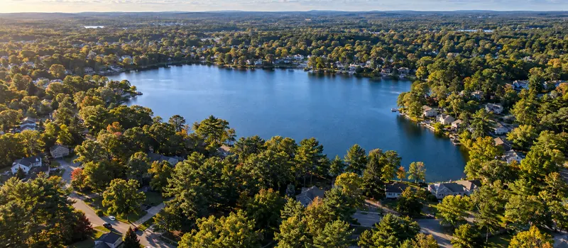 Aerial view of Wilmington, MA